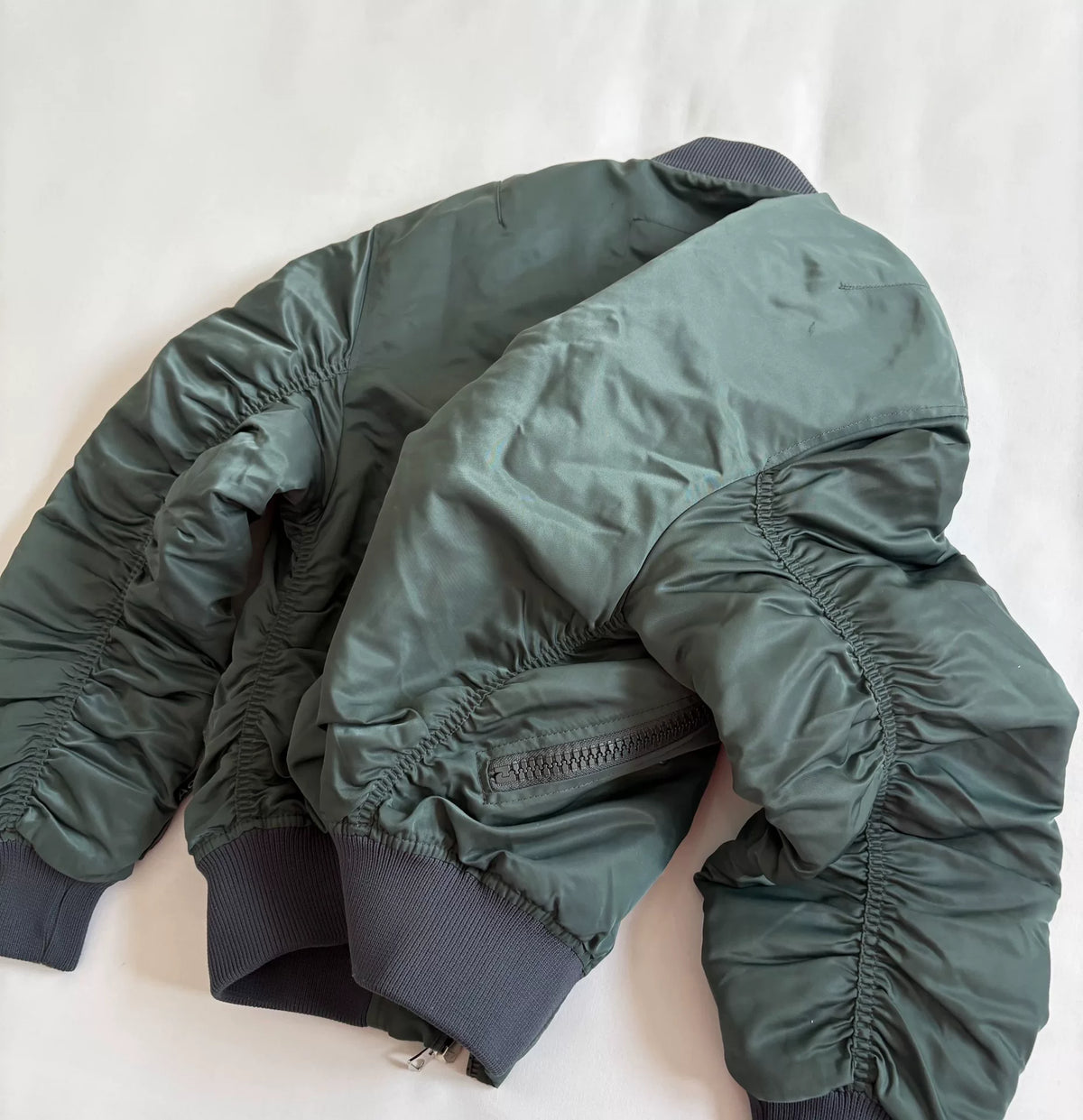 Acne Studios Bomber MA1 Pleated Jacket