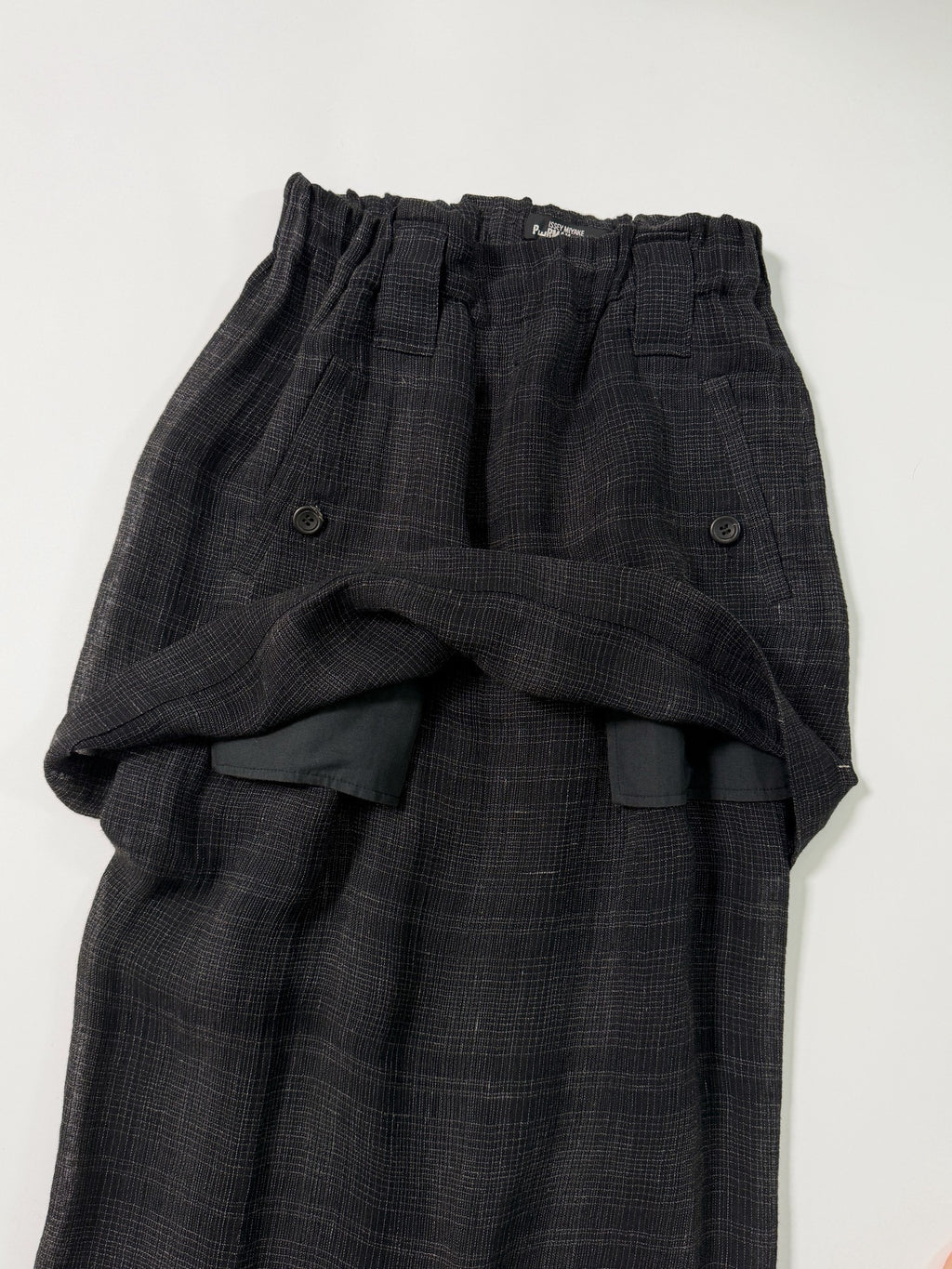 Issey Miyake Double-Layer Pure Linen Skirt - Devines