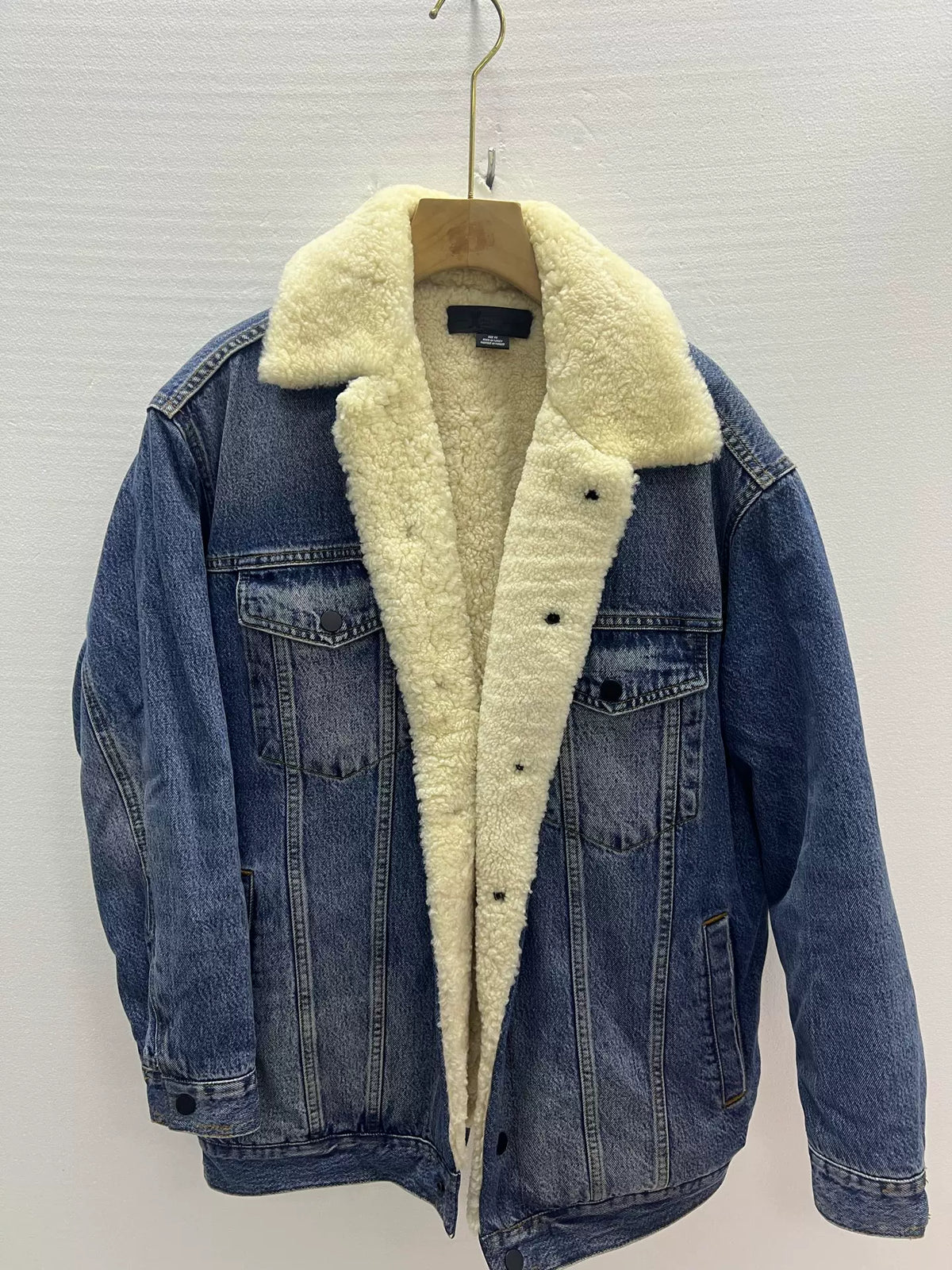 Alexander Wang Wool Leather Denim Jacket