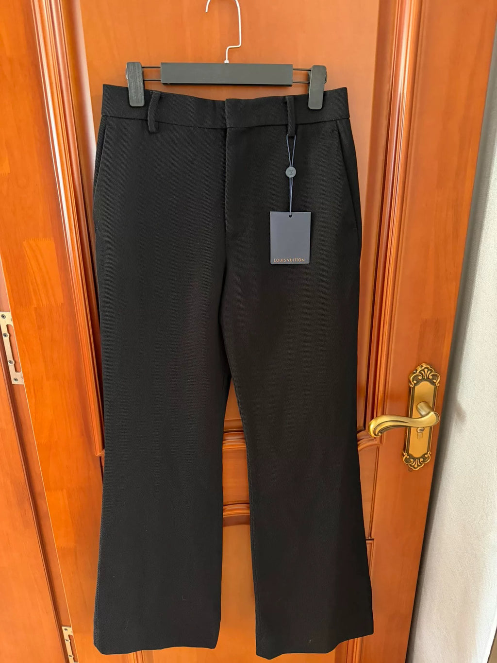 Louis Vuitton Black Micro-Flare Trousers