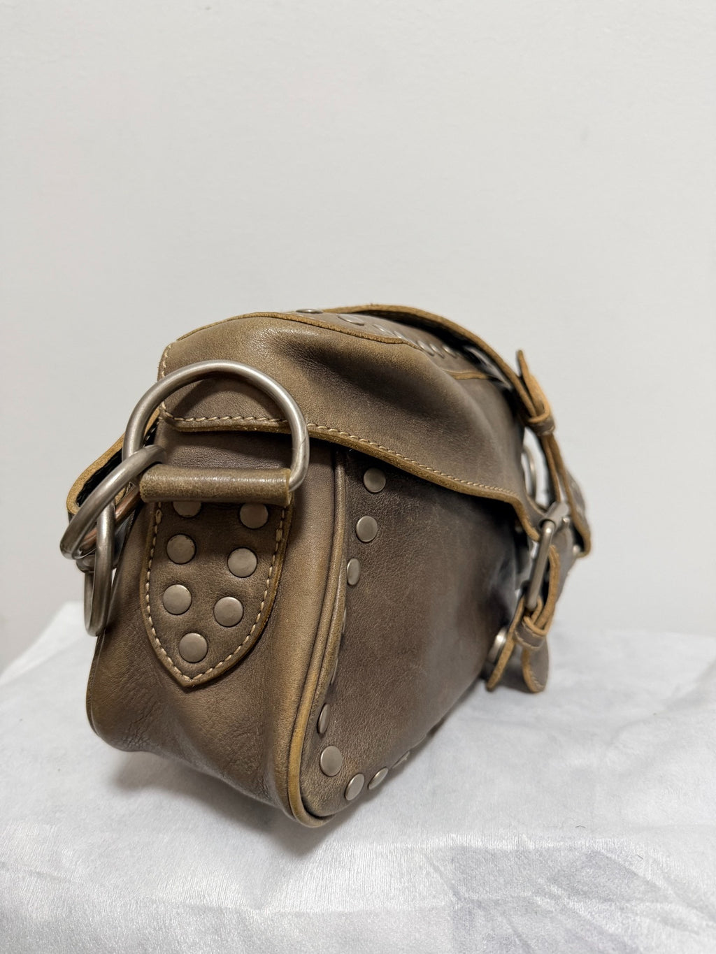 Vivienne Westwood "Queen Mother" Biker Rivet Bag