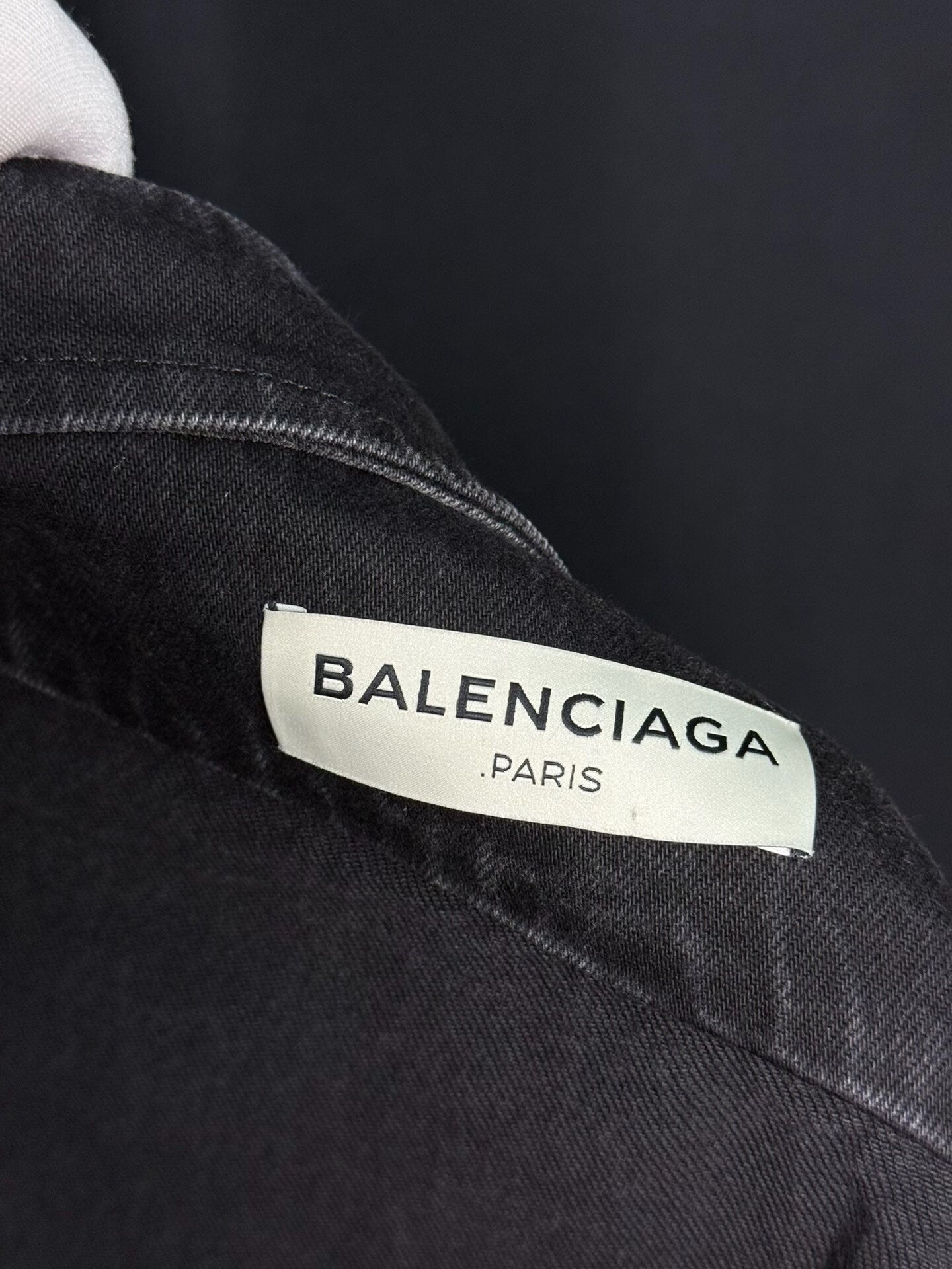 Balenciaga Black Denim Shirt