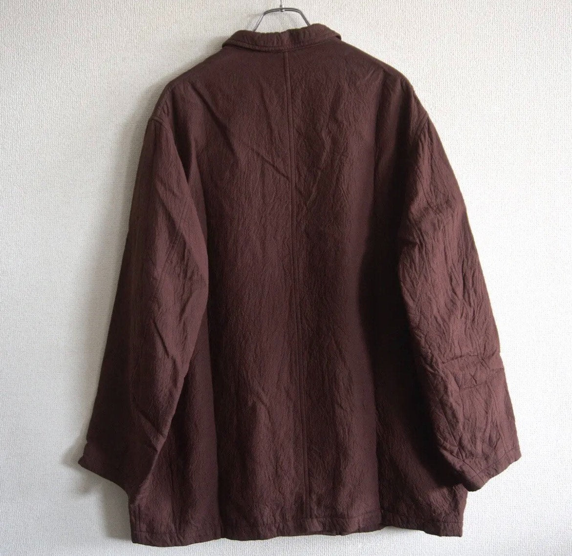 Yohji Yamamoto 1990s Silk Wool Stand-Collar Coat