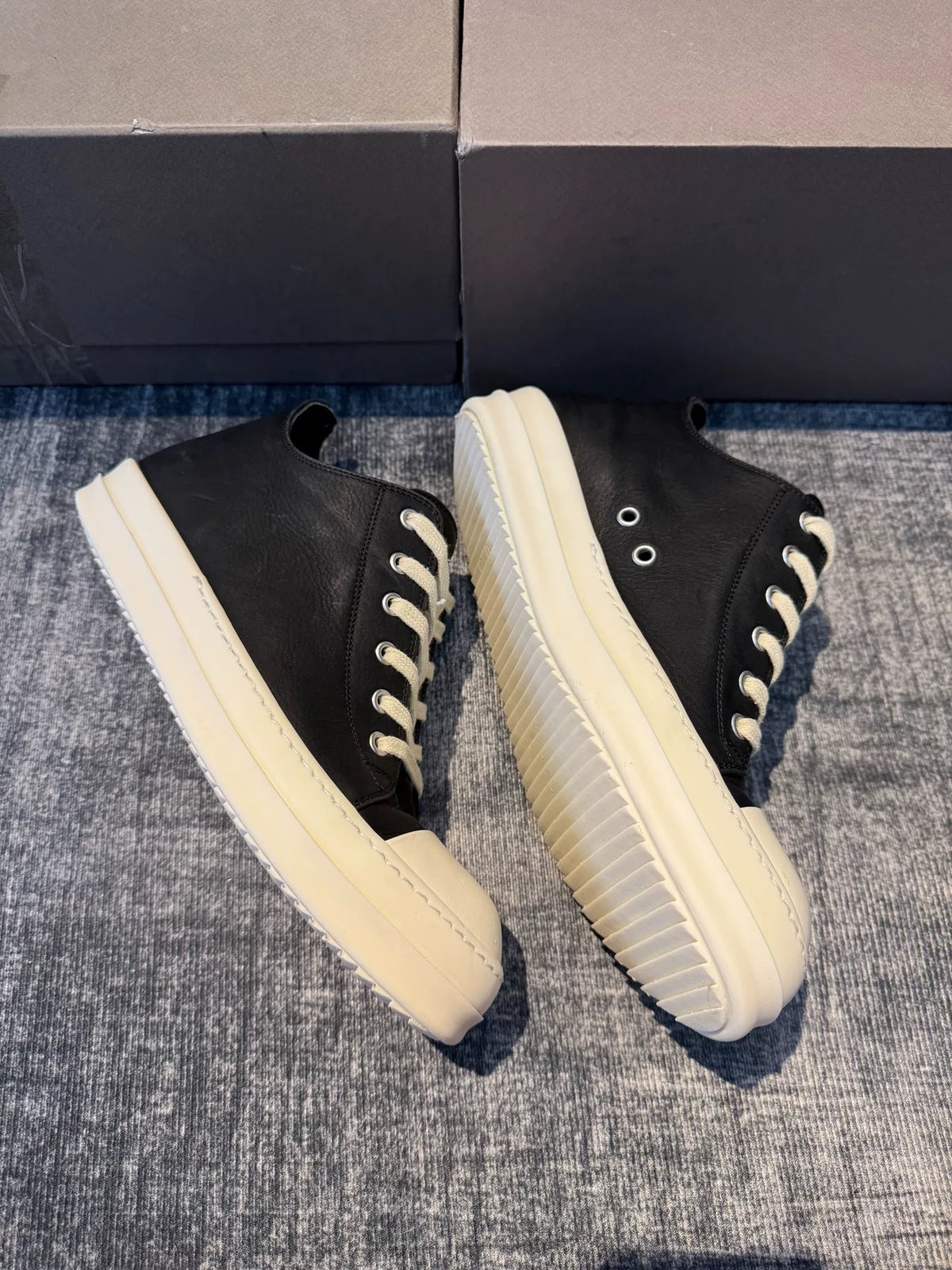 rick owens new mainline low-top oversized Converse shoes