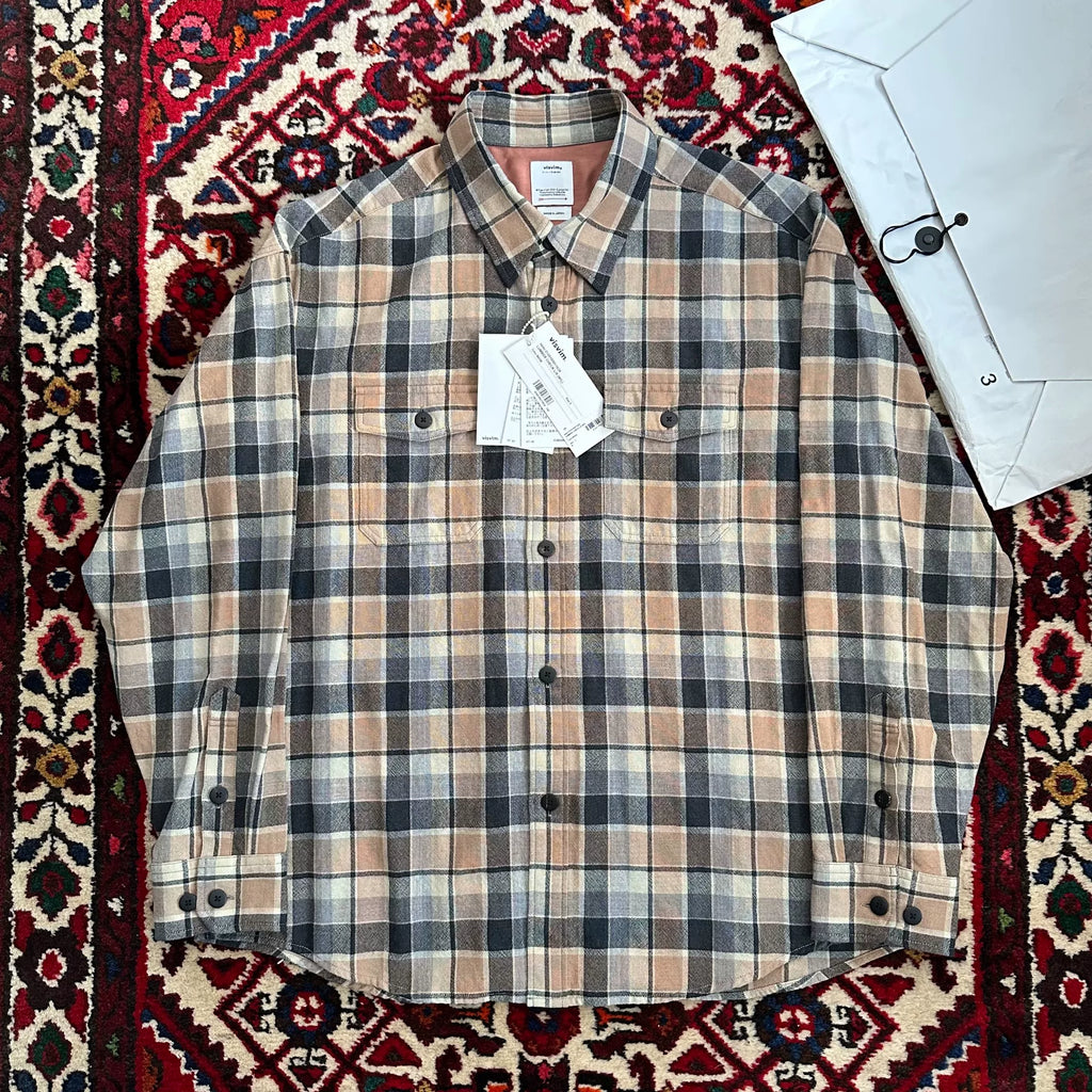 Visvim 25ss LUMBER CHECK L/S (W/L) Plaid Shirt
