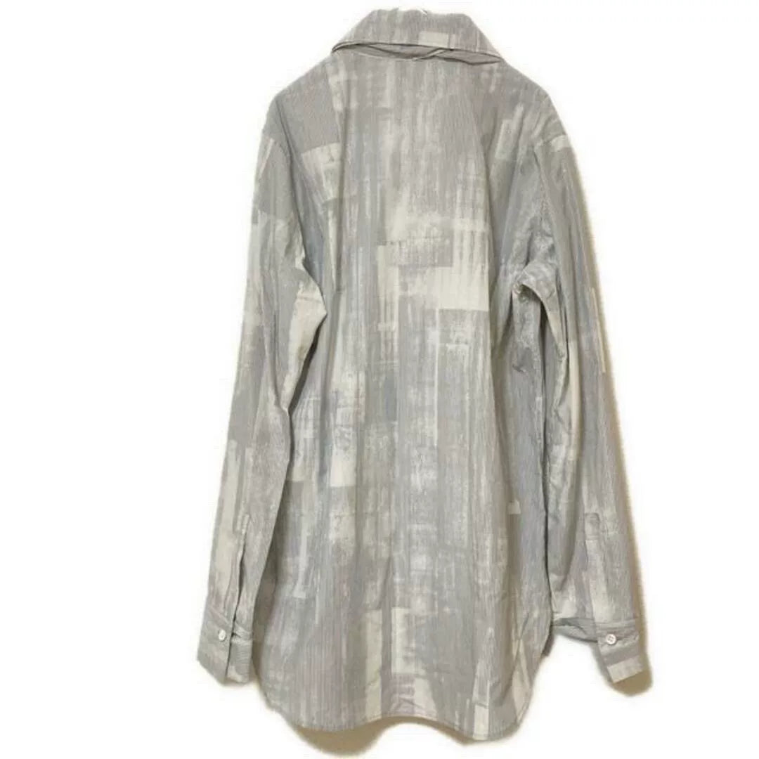 Yohji Yamamoto Striped Bow-Tie Collar Shirt