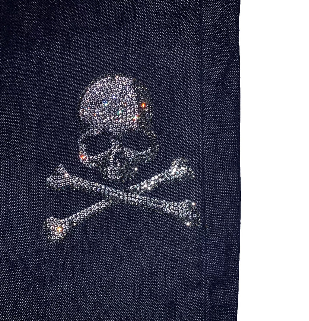 Mastermind Japan Rhinestone Mainline 14SS Gold Isetan On Jeans