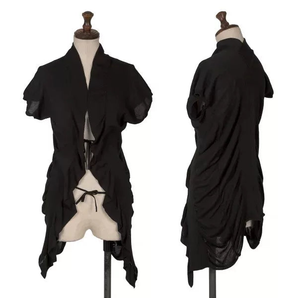 Jean Paul Gaultier Vintage Black Pleated Cardigan