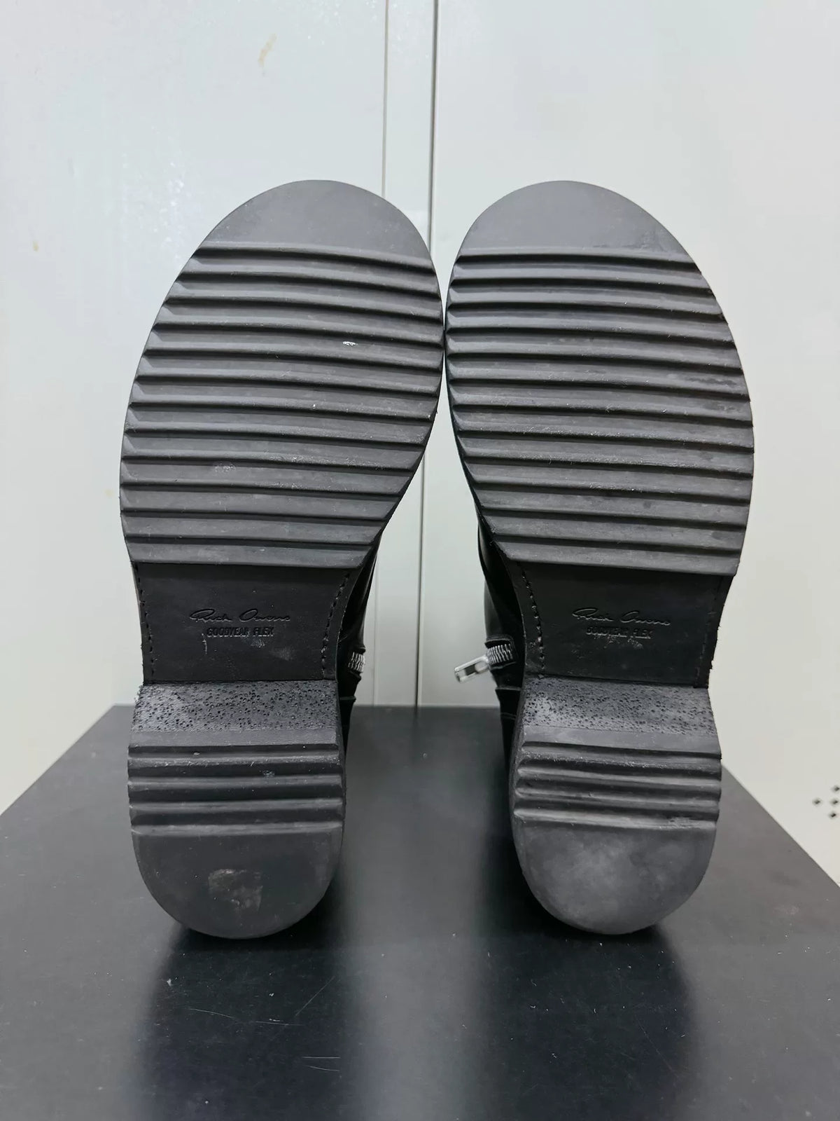 Rick Owens Archive Lace-Up High-Top Military Boots