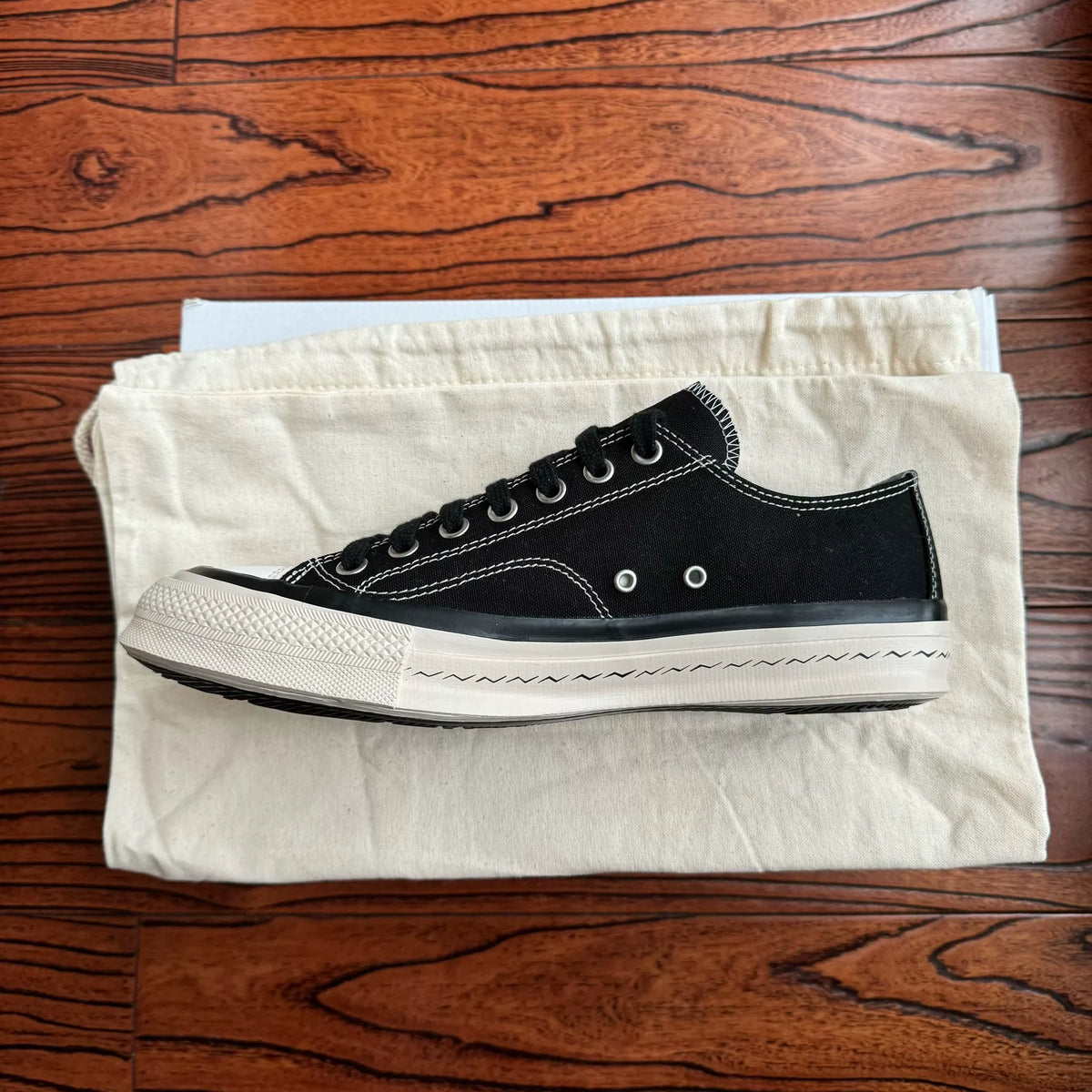 Visvim 25ss SKAGWAY LO CANVAS black thin-sole canvas shoes