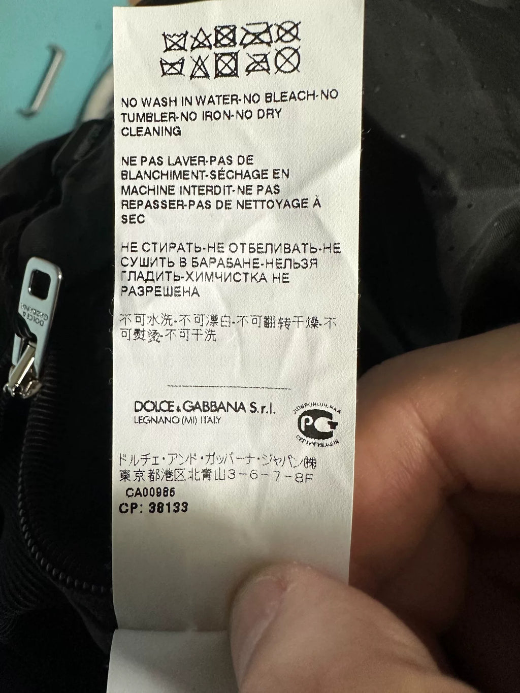 DOLCE & GABBANA multi-pocket leather bomber jacket