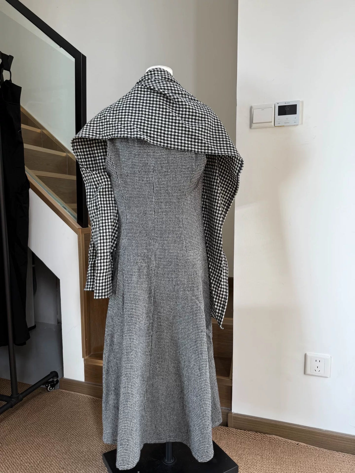 Yohji Yamamoto AW22 Houndstooth Scarf