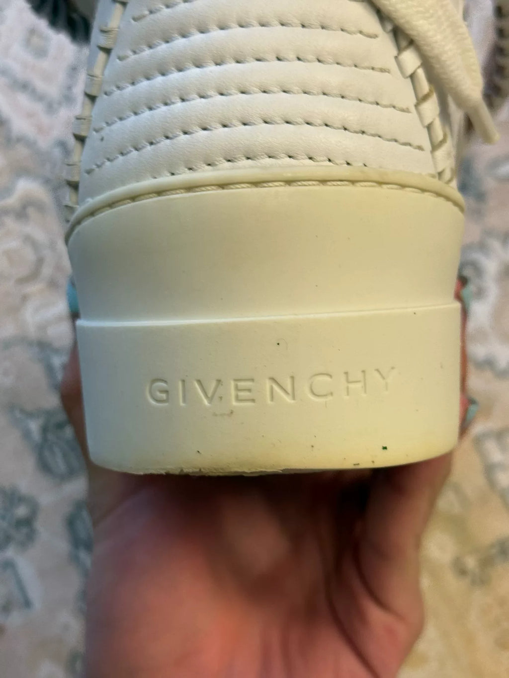 Givenchy White Strap High-Top Sneakers