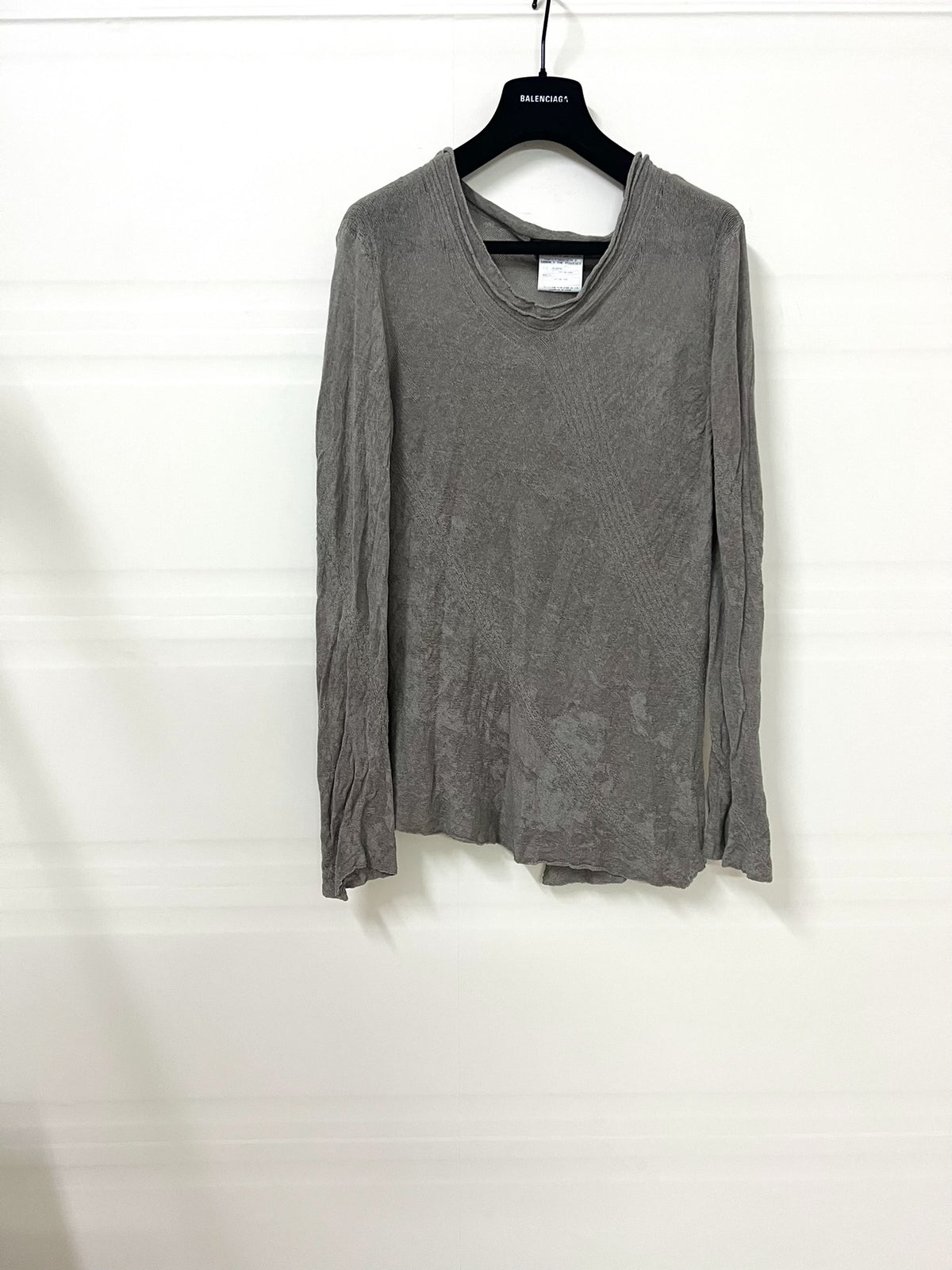 Julius_7 Knit Texture Base Layer Long-Sleeve T-Shirt
