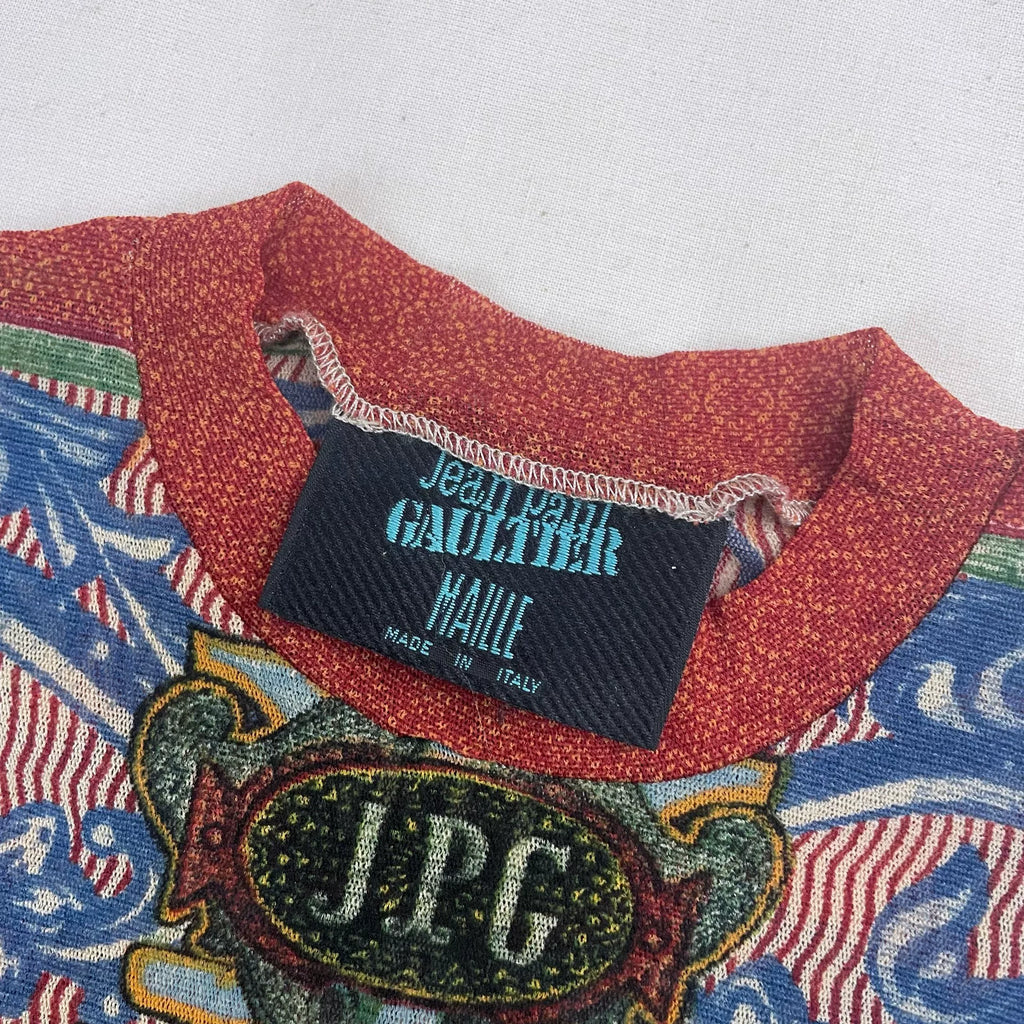 1995 Spring/Summer Jean Paul Gaultier Cabaret Dancer Mesh T-Shirt