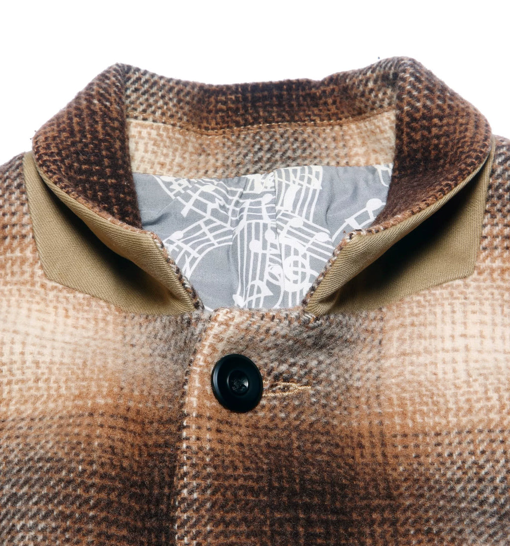 Number (n)ine 2014 20fw14 Plaid Lapel Wool Coat