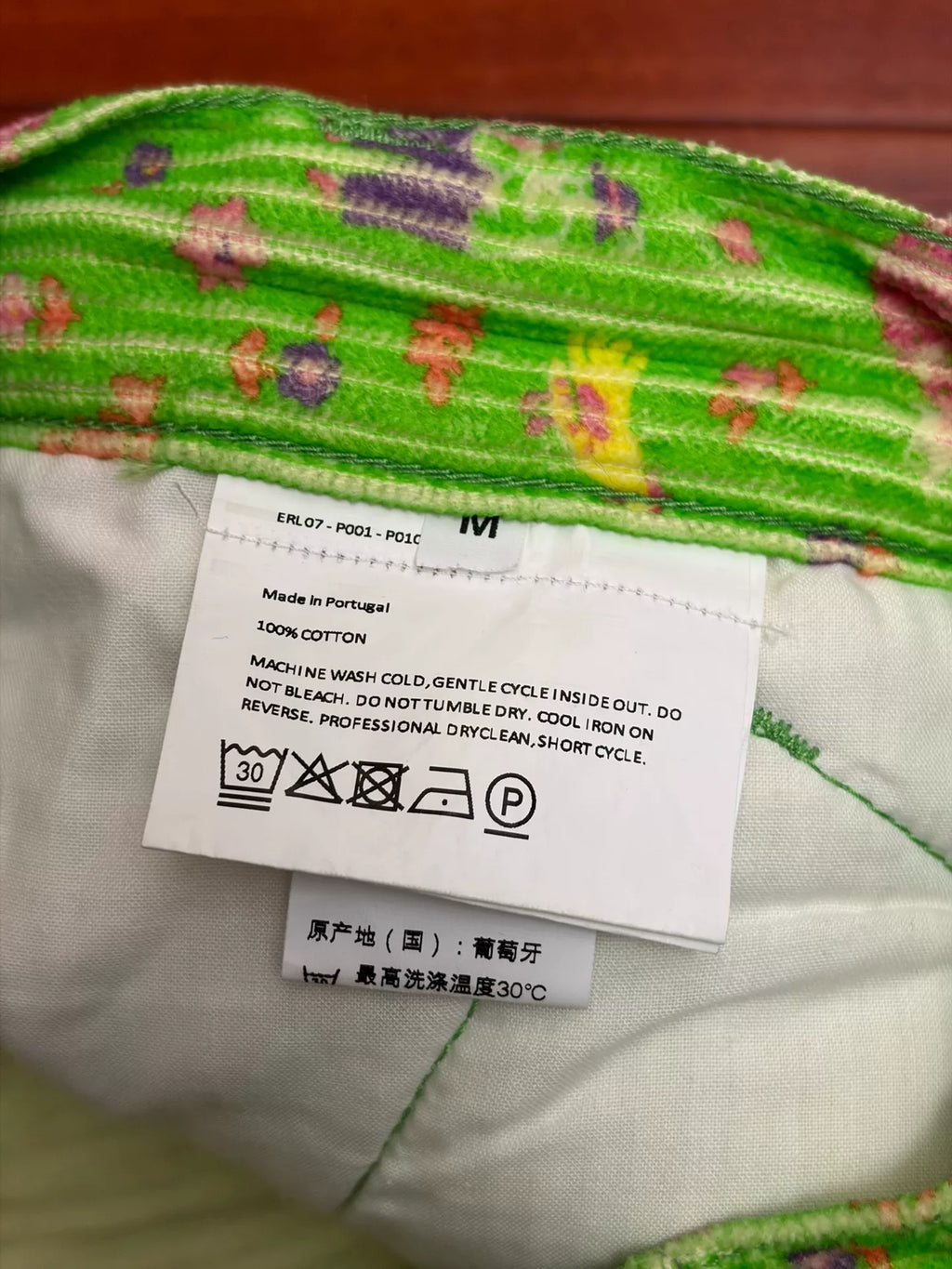 Erl Green Corduroy Work Pants