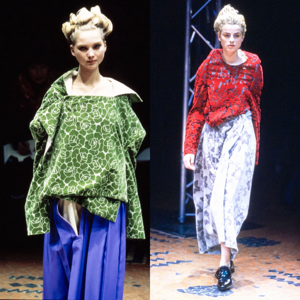 Comme Des Garcons Dark Green Rose Sheer Top - Devines