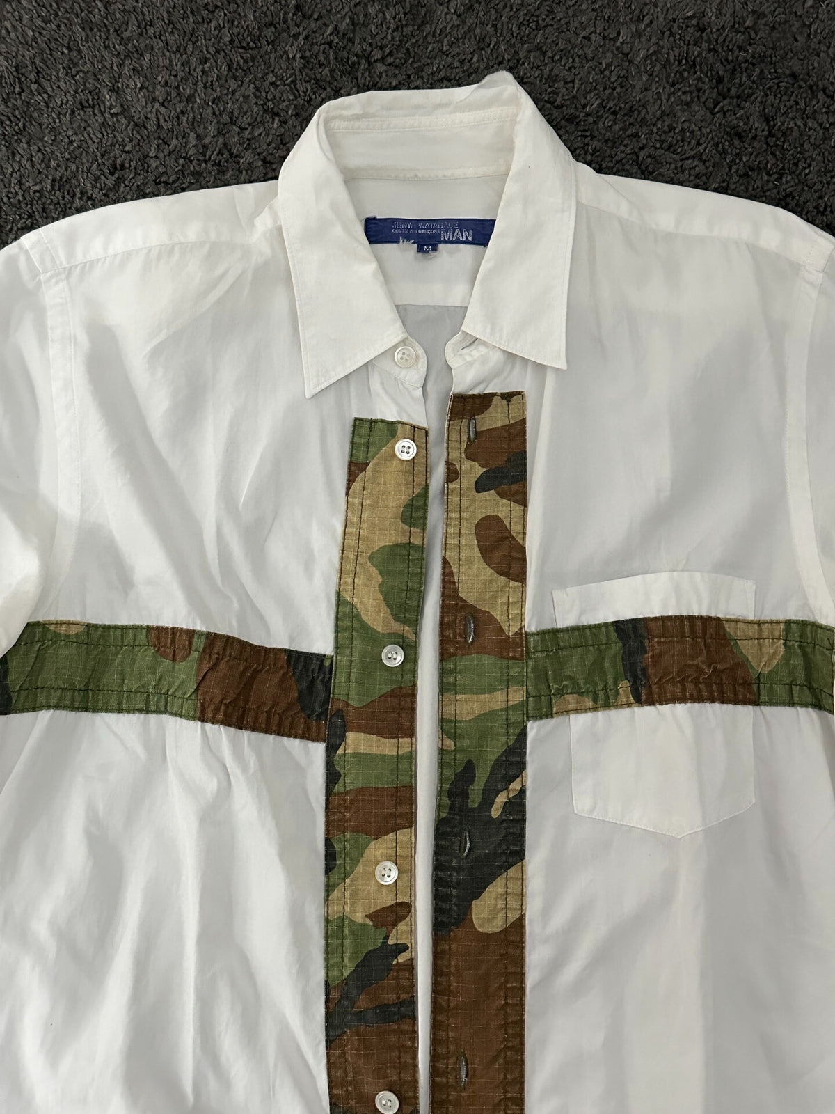 Junya Watanabe Fall 2006 Men Cross Camo Taxi Driver Shirt