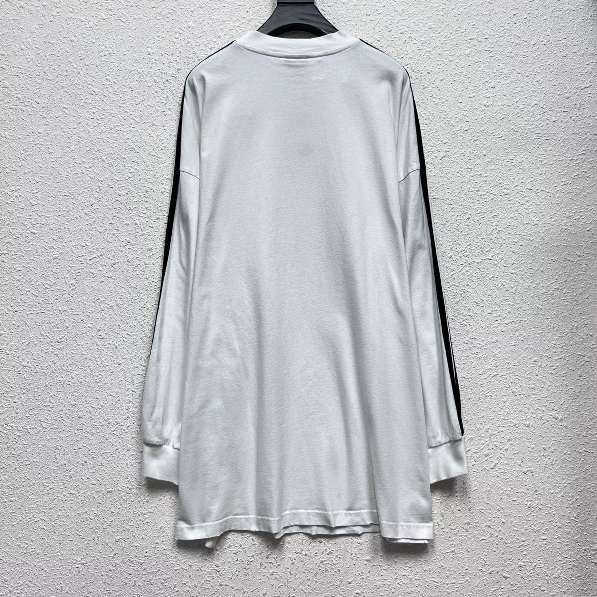 Balenciaga Triple Stripe Distressed Sweater