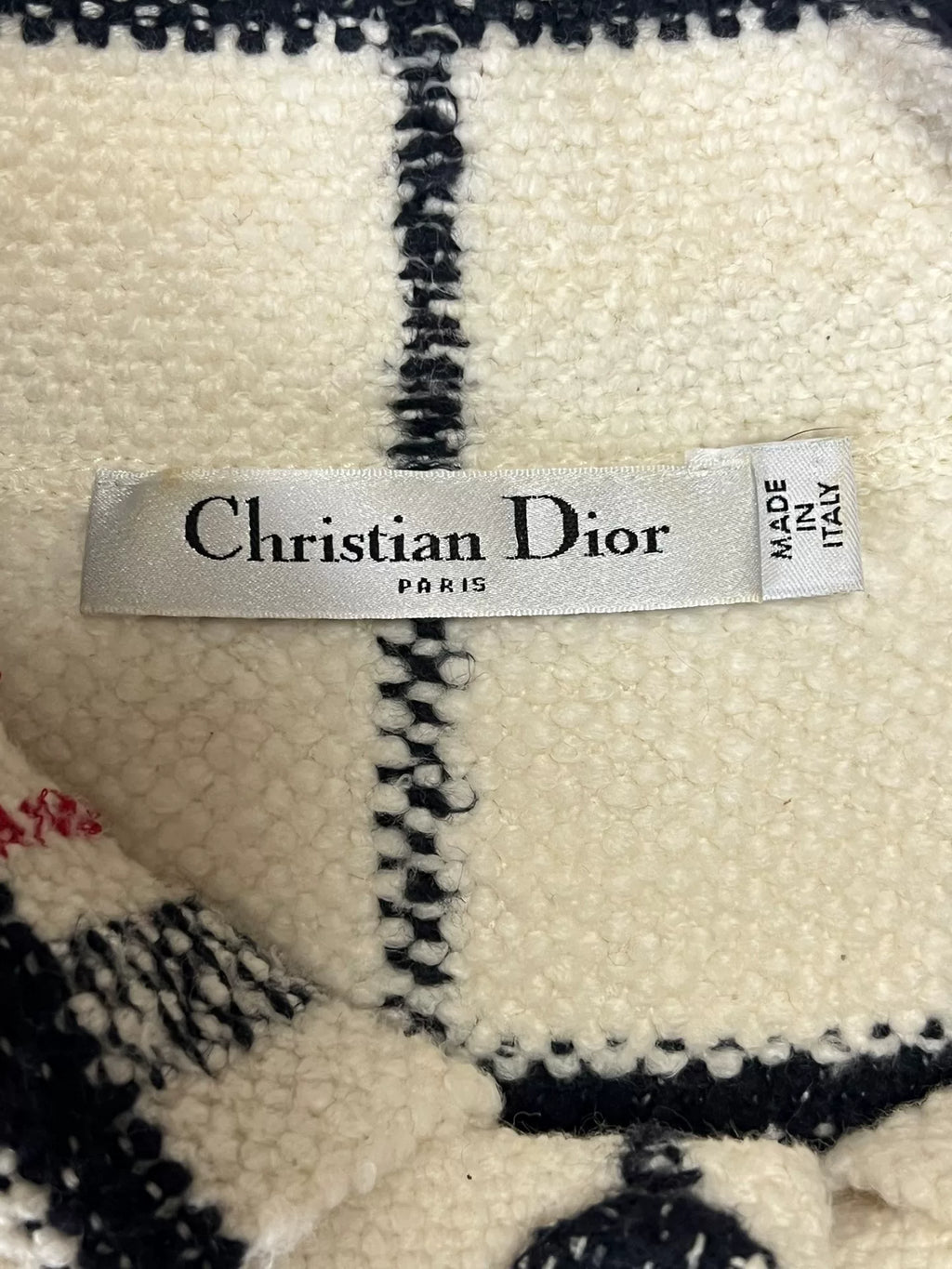 Dior Checkered Short-Sleeve Jacket