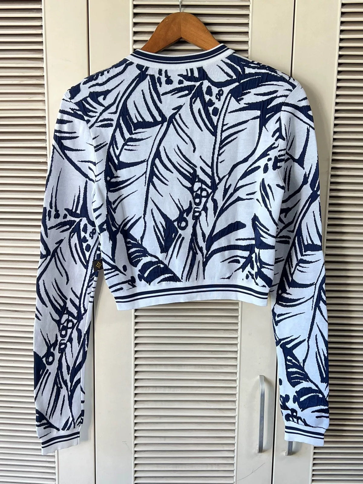 Louis Vuitton Knit Blue Botanical Cardigan