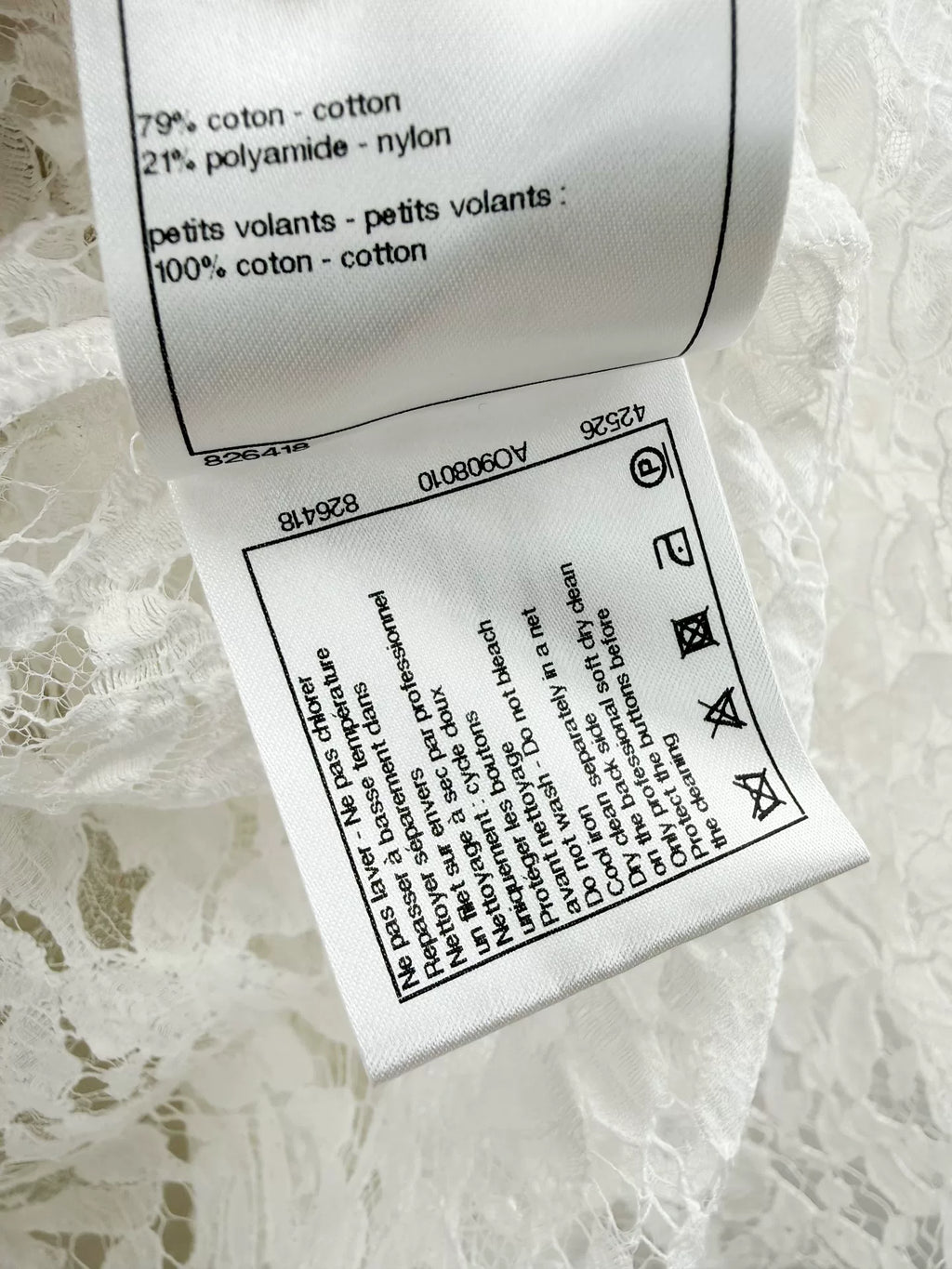 Chanel Camellia Lace Top