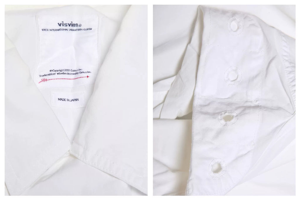 Visvim 21AW Four Winds White Cotton Drawstring Trench Coat