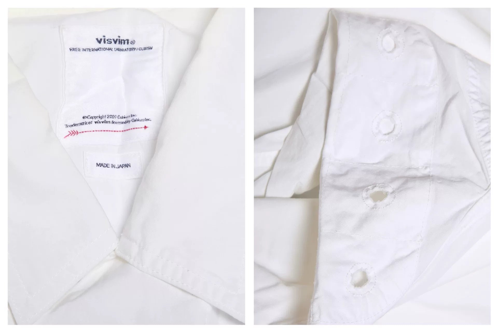 Visvim 21AW Four Winds White Cotton Drawstring Trench Coat