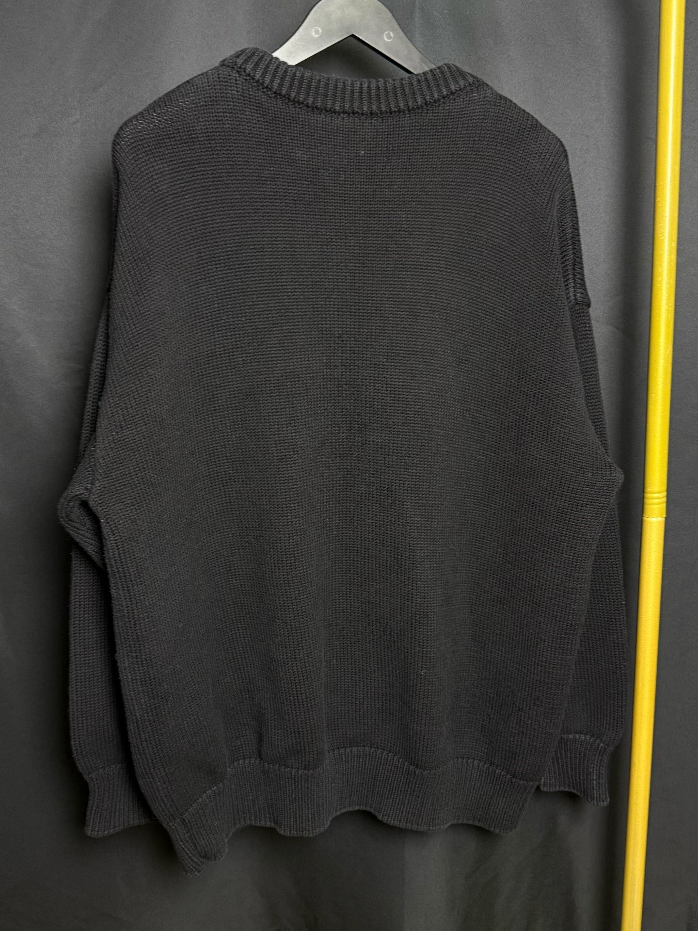 Balenciaga Black Crew Neck Knit Sweater