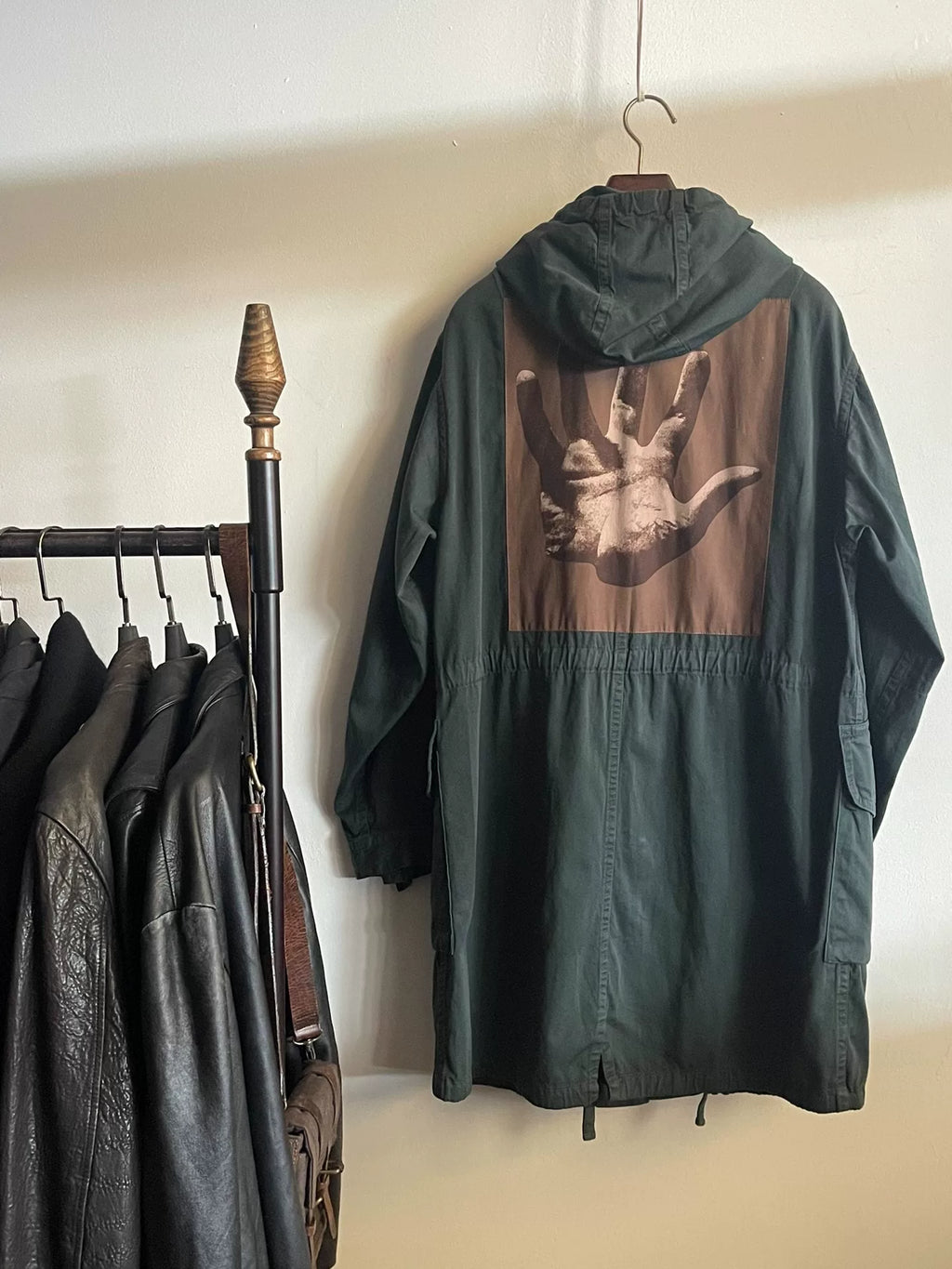 Dries Van Noten SS19 Hooded Cotton Coat