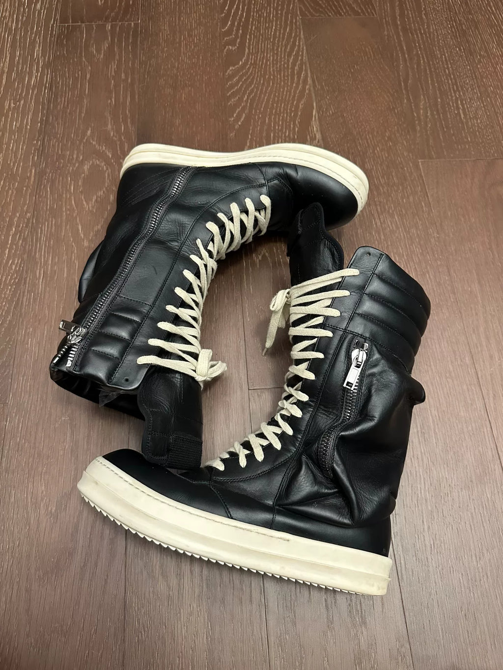 Rick Owens Cargo basket riding boots