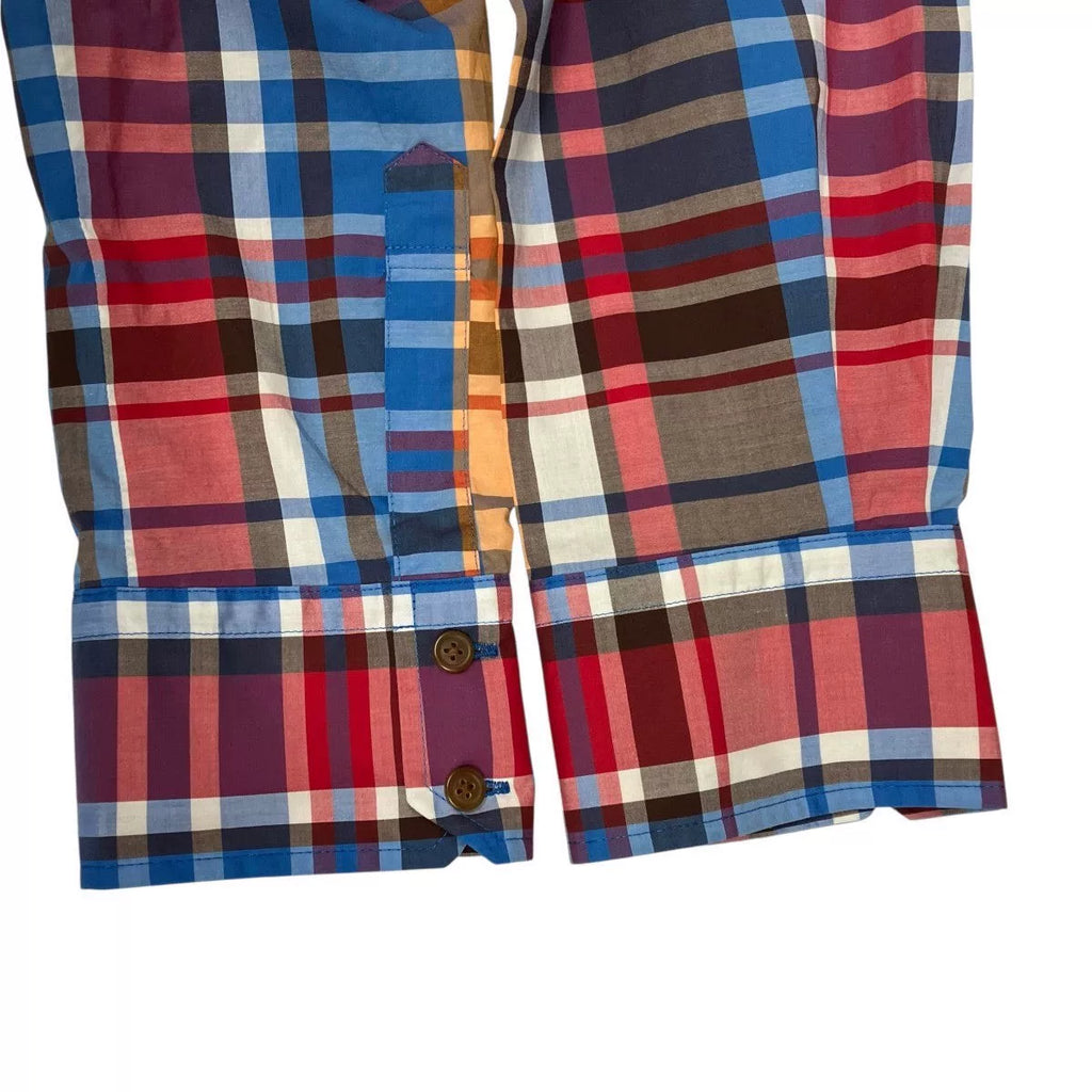 Vivienne Westwood Pleated Collar Plaid Shirt