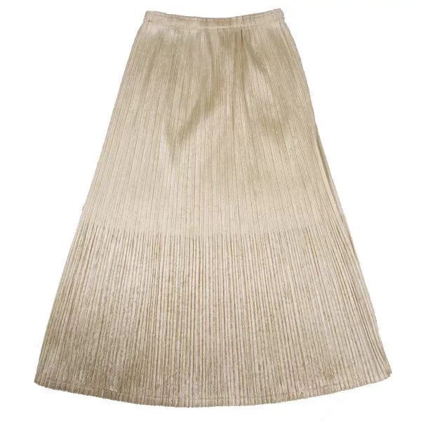 Issey Miyake Vintage Beige Pleated Skirt