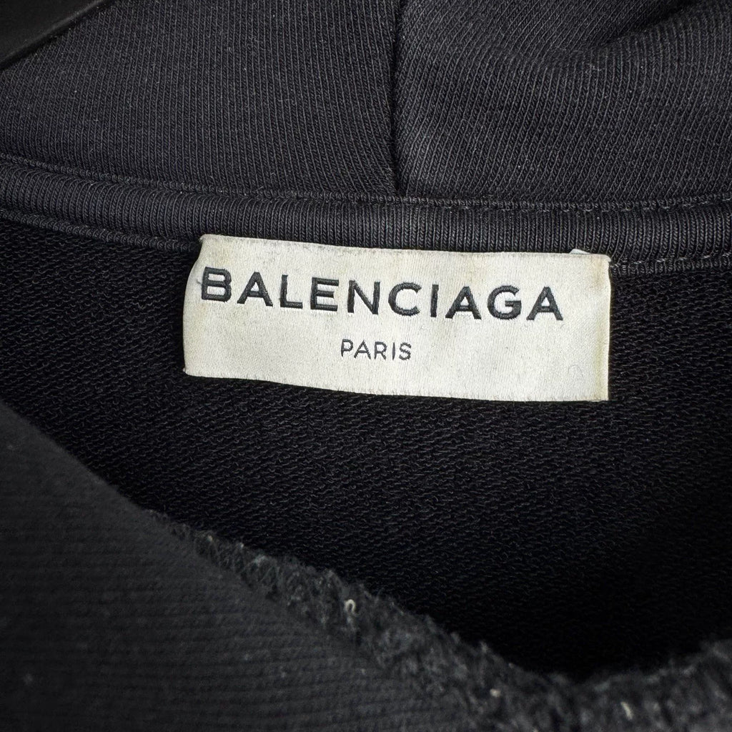 Balenciaga Logo Embroidered Hoodie - Devines