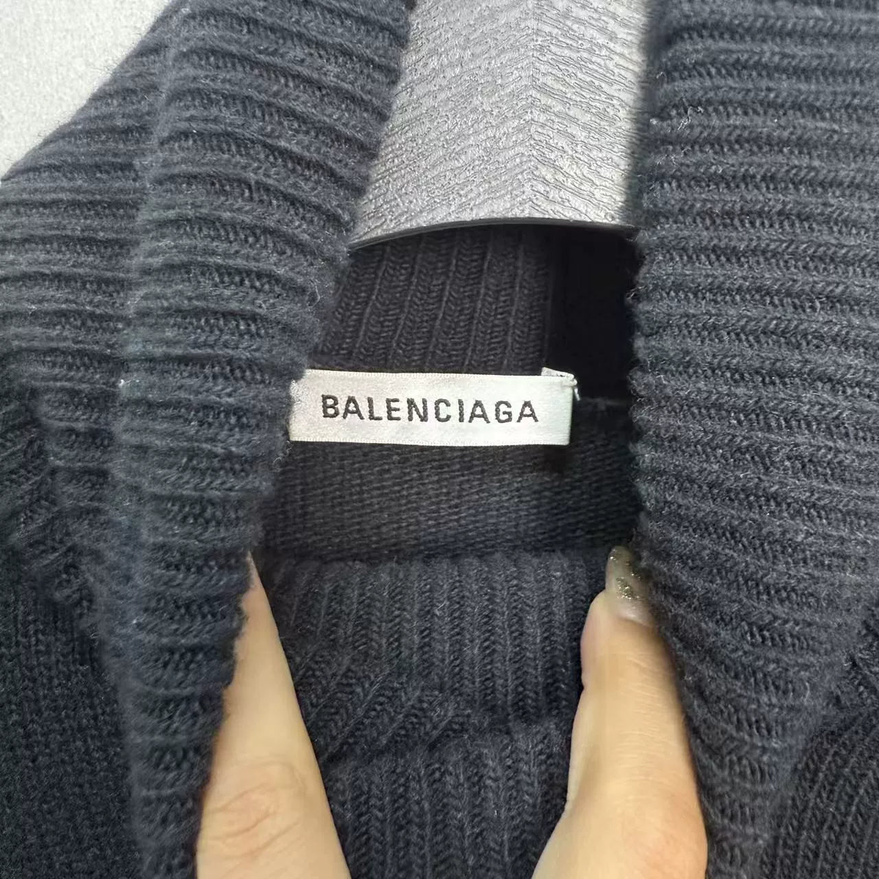 Balenciaga High-Neck Knit Sweater - Devines