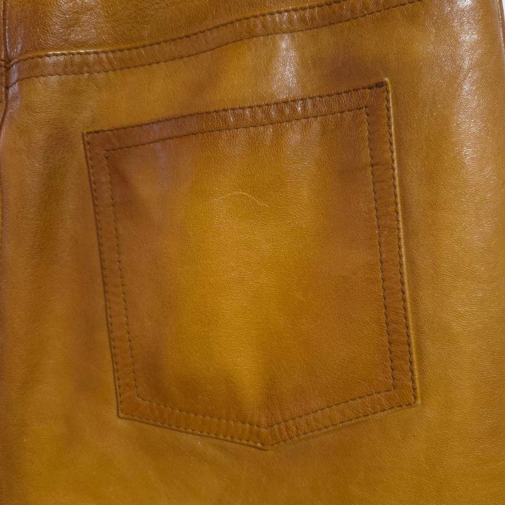 Prada AW17 Distressed Goat Leather Skirt