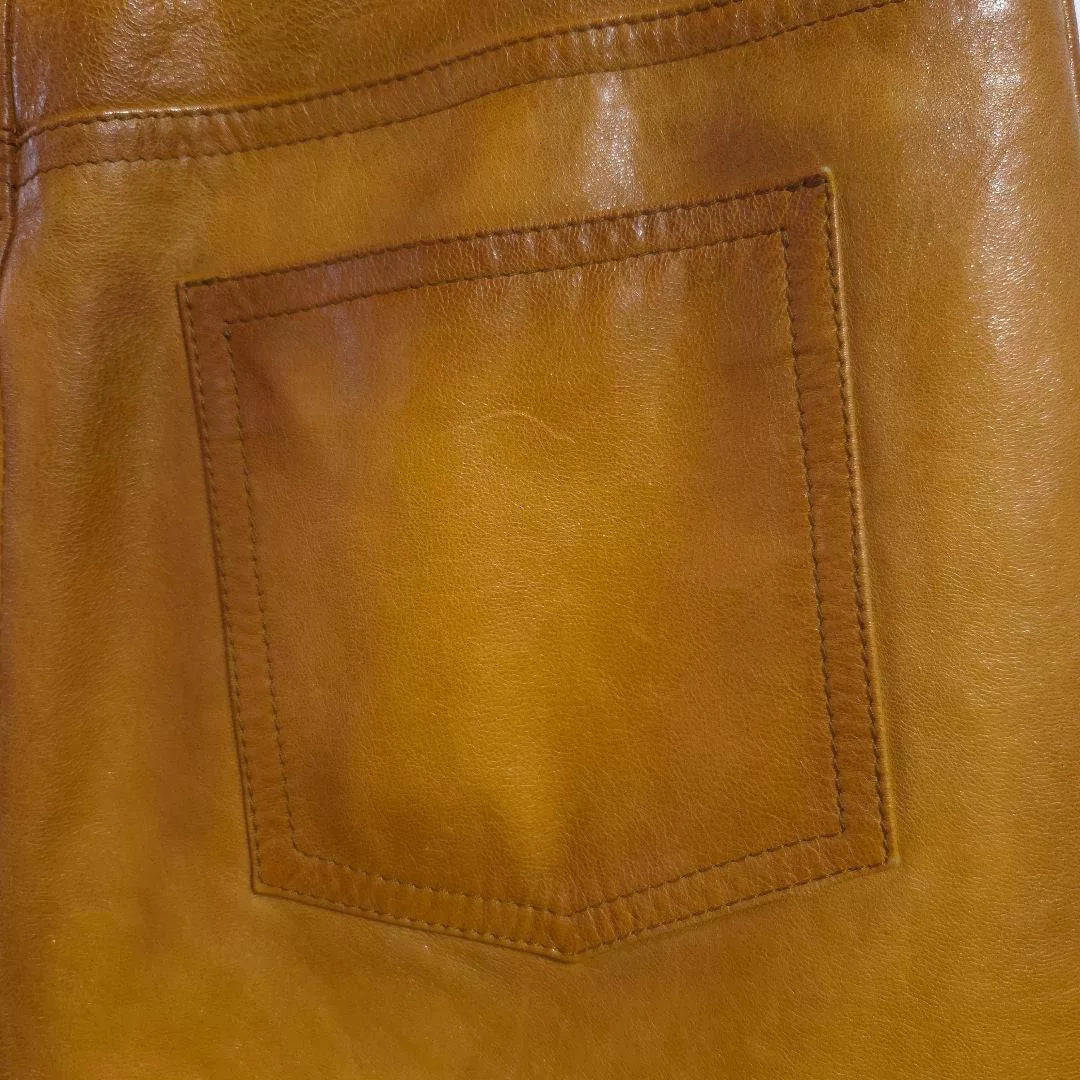Prada AW17 Distressed Goat Leather Skirt