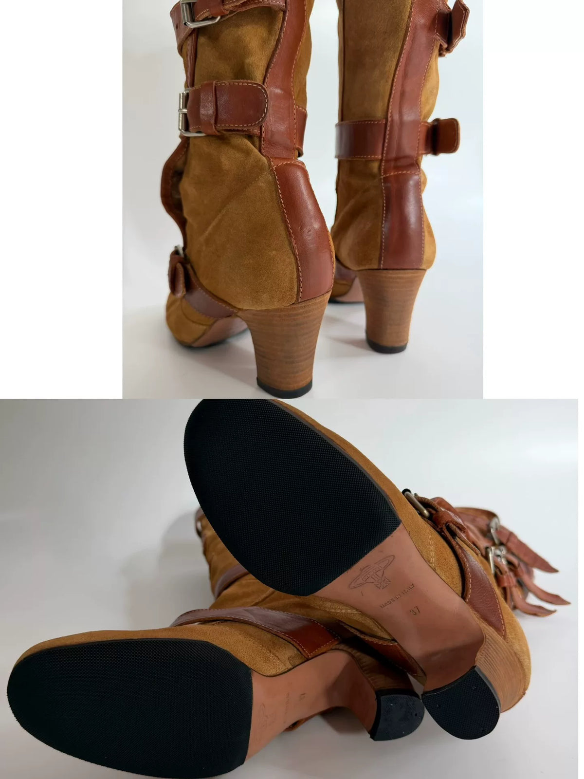 Vivienne Westwood Beige Pirate Boots