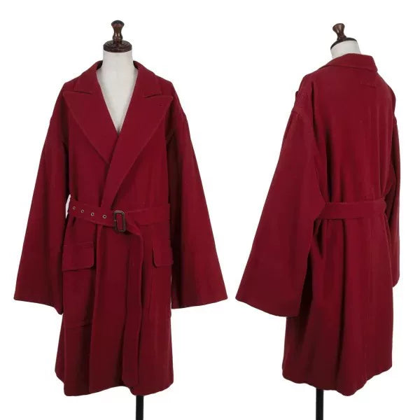 Jean Paul Gaultier 1990s Red Wool Coat