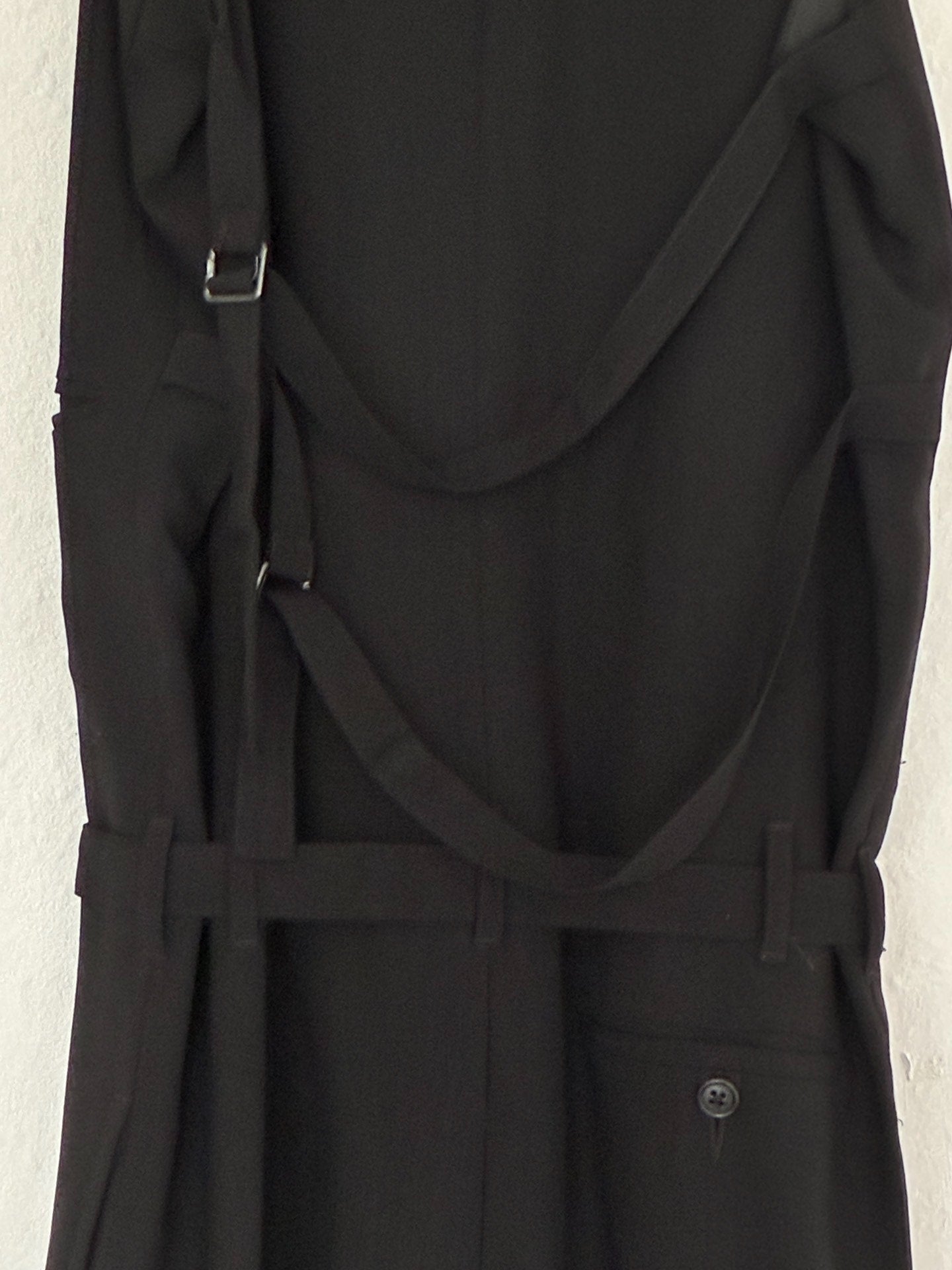 Ann Demeulemeester 1990s Lace-Up Wool Archive Jumpsuit