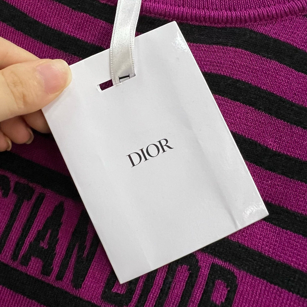 Dior Striped Logo Knit Sweater