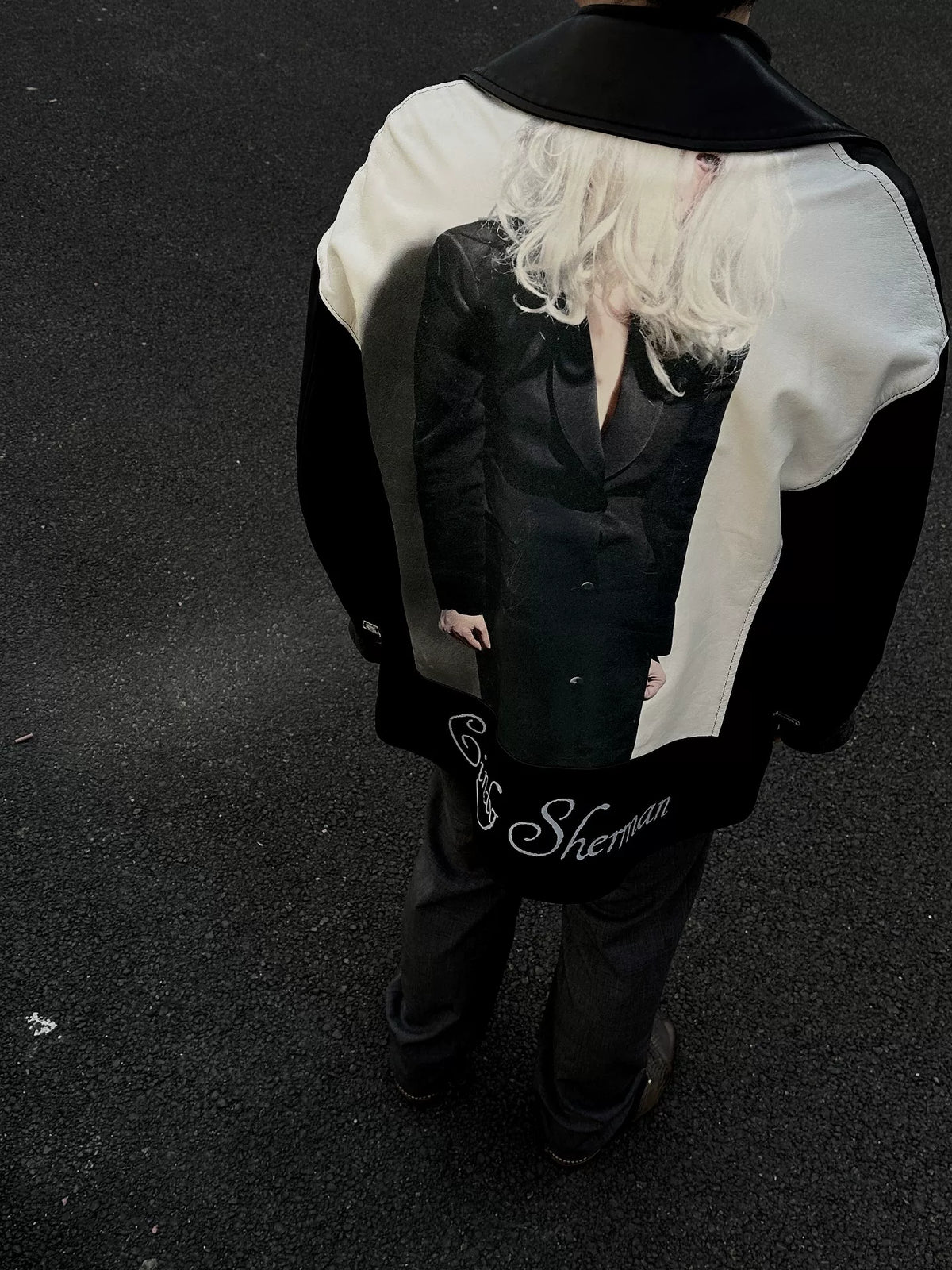 Undercover Cindy Sherman Portrait Leather Jacket