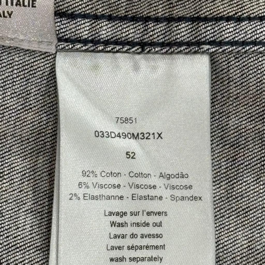 Dior Vintage All-Over Logo Flocked Denim Jacket