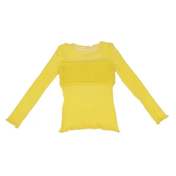 Jean Paul Gaultier Vintage Yellow Mesh Knit Sweater