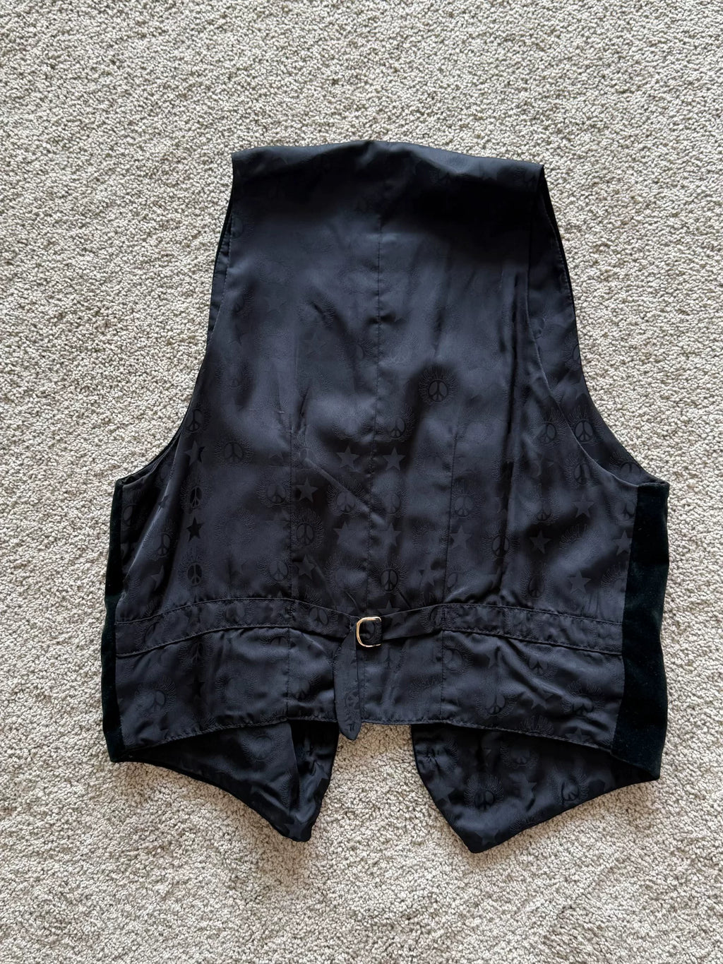 Phenomenon 2010 Black Velvet Vest Gold Braid Trim