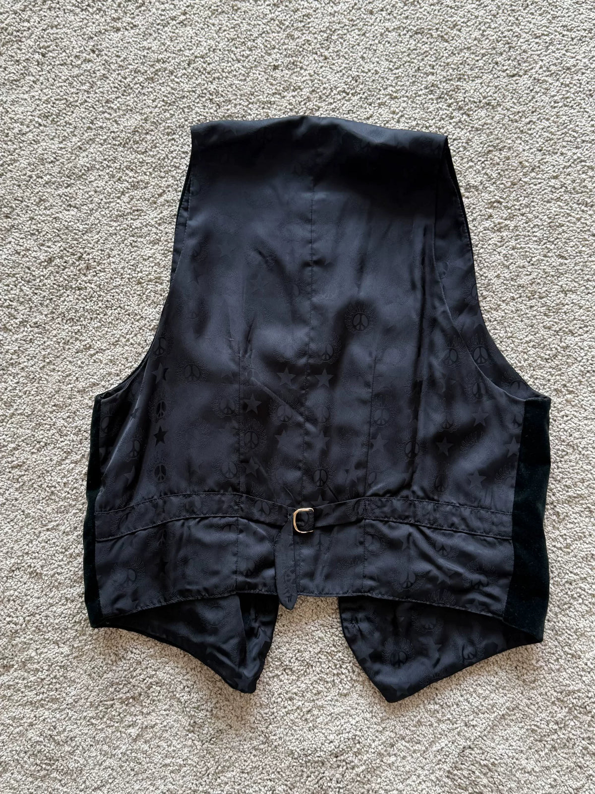 Phenomenon 2010 Black Velvet Vest Gold Braid Trim