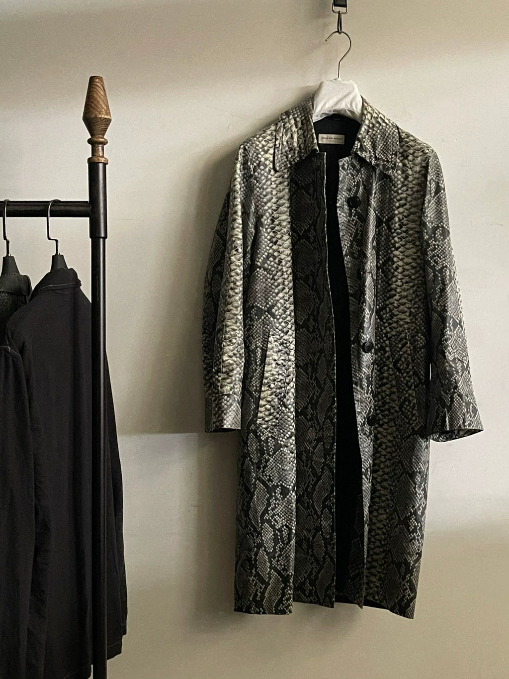 Dries Van Noten 09AW Snake Skin Cotton Coat