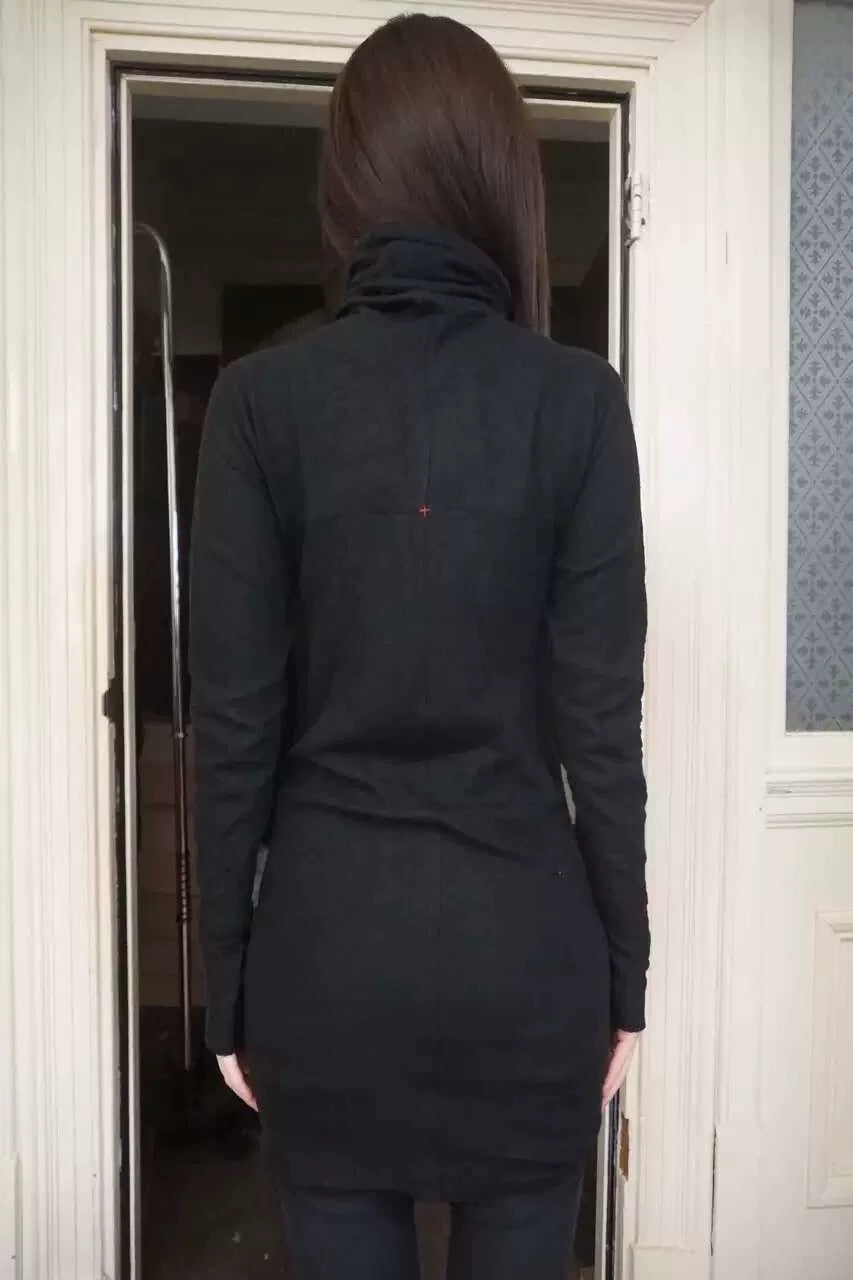 M.A+ FW16 Black Ninja Long Sleeve Wool Top
