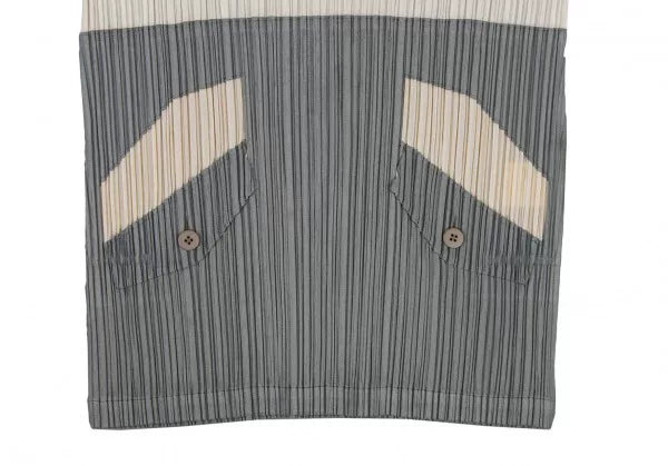 Issey Miyake Vintage Patchwork Pleated Top